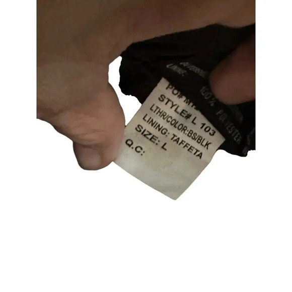 First Classics Italian Leather Gear Leather Motorcycle Jacket Size L - Picture 10 of 16